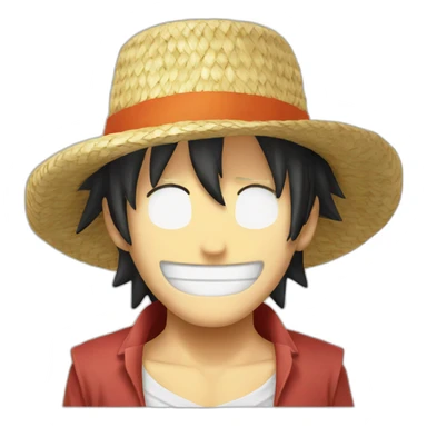 One piece straw hat sticker