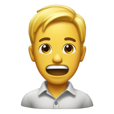 Una persona feliz vomitando miel sticker