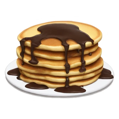 Soggy pancake with choco without Face sticker