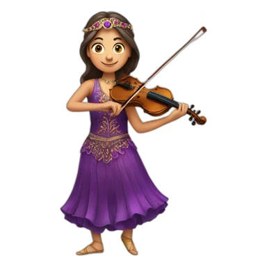 turkish dancer with violine sticker