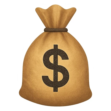 Money bag $  sticker