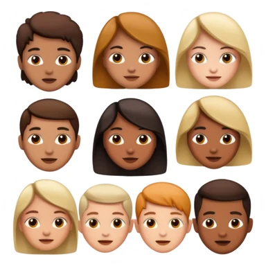 personas diferentes sticker