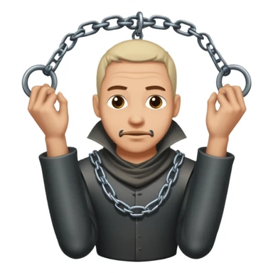 guy in stocks medieval torture device sticker