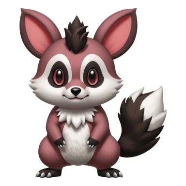 Teddiursa-Minccino-Obstagoon-fusion  sticker