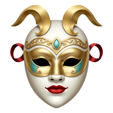 masked person venice bauta sticker