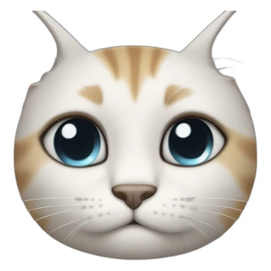 Cat shedding copious tears sticker