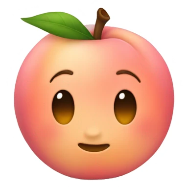 Pink peach sticker