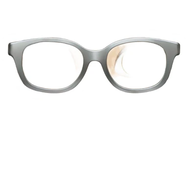 Real blonde girl with grey eyes in silver square glasses tacking a picture with sony camera  sticker