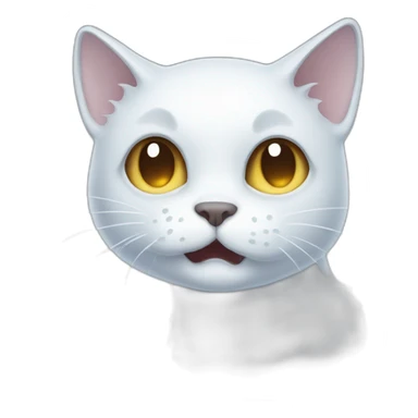 ghost cat sticker