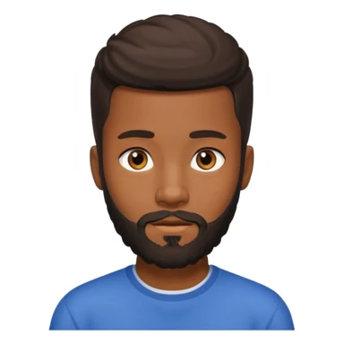 bearded black teenage sticker