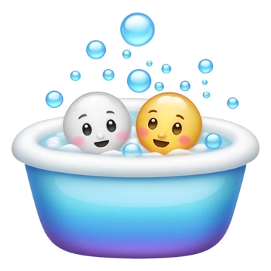 Bubble bath sticker