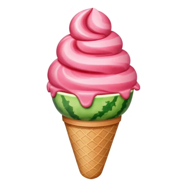 watermelon ice cream sticker