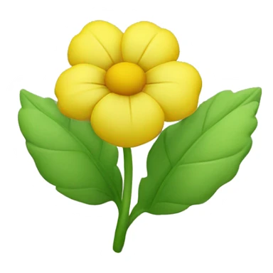 Yellow flower with green sepals  sticker