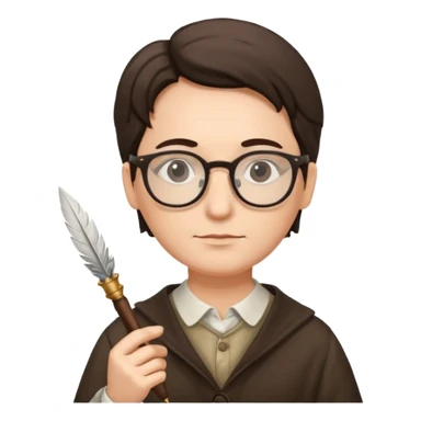 writer with props

 sticker