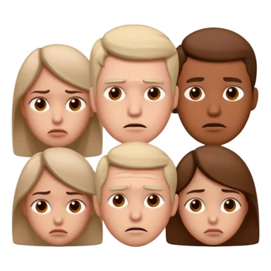 disapointment people, 3D sticker