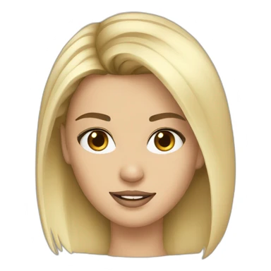 a blond version of kendall jenner sticker