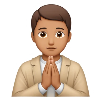 HUMAN BEING WITH PRAYING HANDS sticker