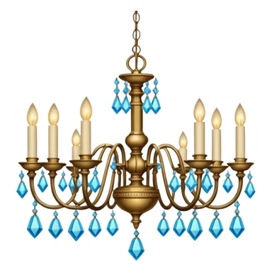 Antique vintage academia chandelier sticker
