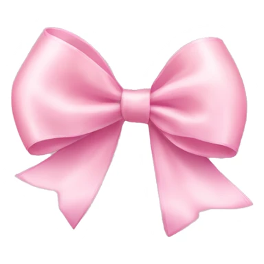 light pink ribbon bow sticker