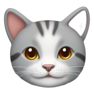 Cute three-flowered cat sticker