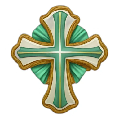 protestant Cross & Ribbon sticker