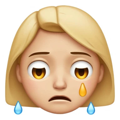 an emoji encapsulating pain sticker