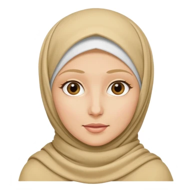 Hijab blond sticker