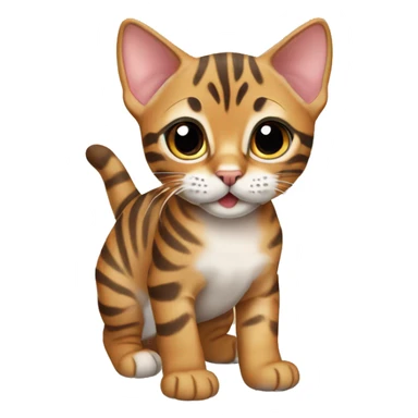 Bengal kitten sticker