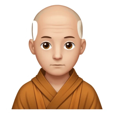 an adult monk  sticker