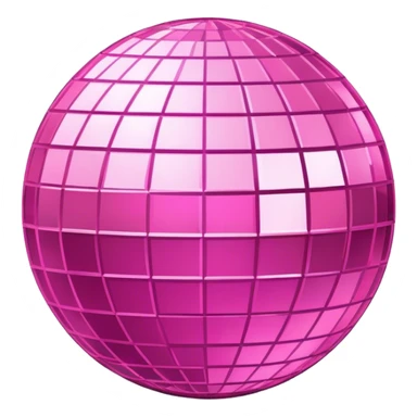 disco ball light pink  sticker