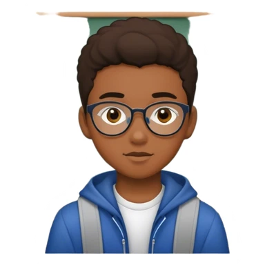 teenager male school class sticker