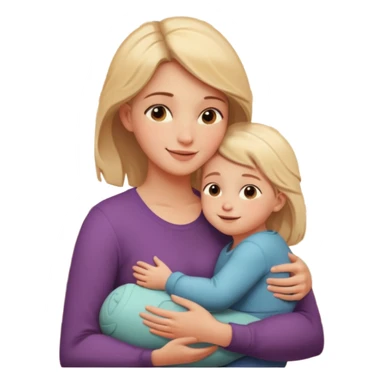 A loving mother holding her young child in her arms, warm natural light coming through a window, soft smile, emotional connection, candid moment, realistic photography, shallow depth of field, high resolution, warm tones
 sticker