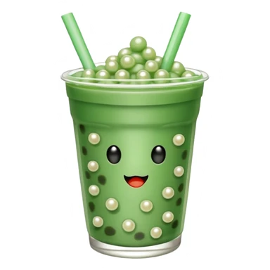 Mint  boba sticker