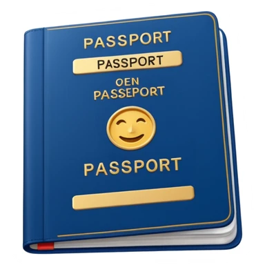 An open passport sticker