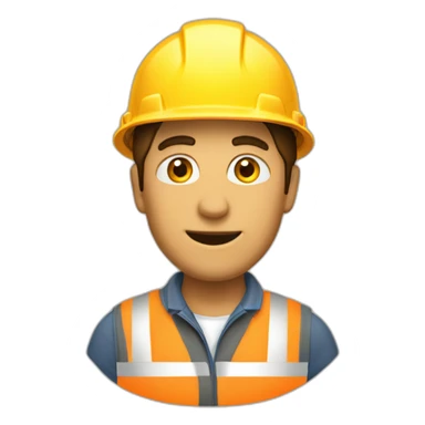 cône de chantier sticker