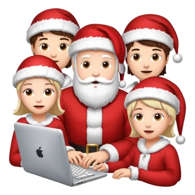 christmas chats - typing - online chats sticker