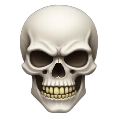 Skull face pog sticker