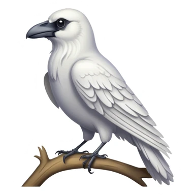 a white raven sticker