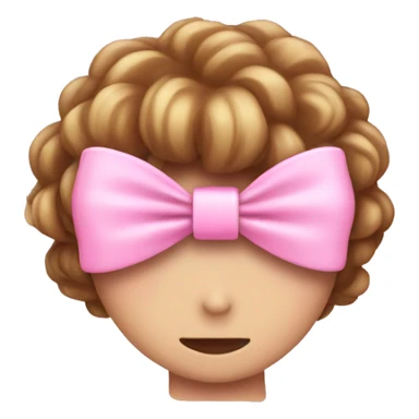 pink girly bow sticker