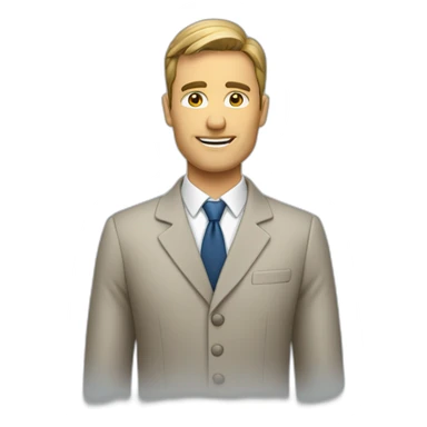 Homme d'affaires qui médite sticker