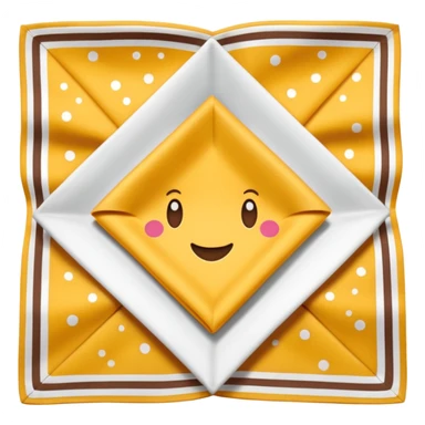 flapped patterned napkin sticker