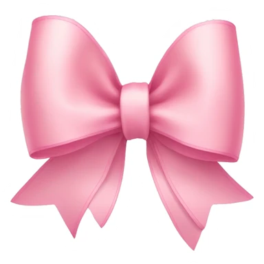 light pink ribbon bow sticker