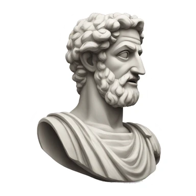 greek sokrates statue sticker