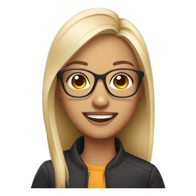 smiling girls with stylish eyewear sticker