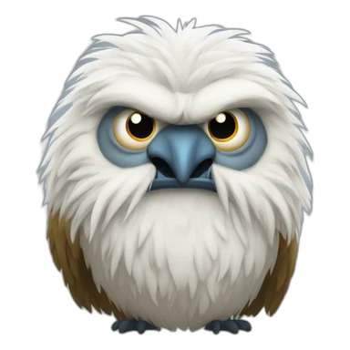 yetti bird grumpy sticker