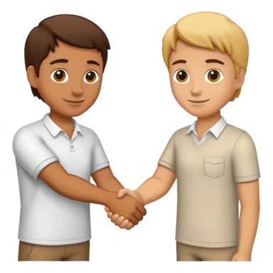 Two people shaking hands representing trust sticker