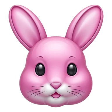 crystal bunny pink sticker