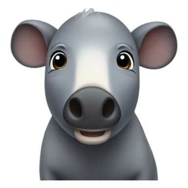pretty tapir sticker