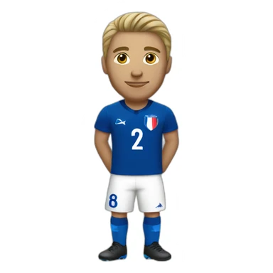 White France player sticker