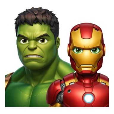 hulk e iron man sticker